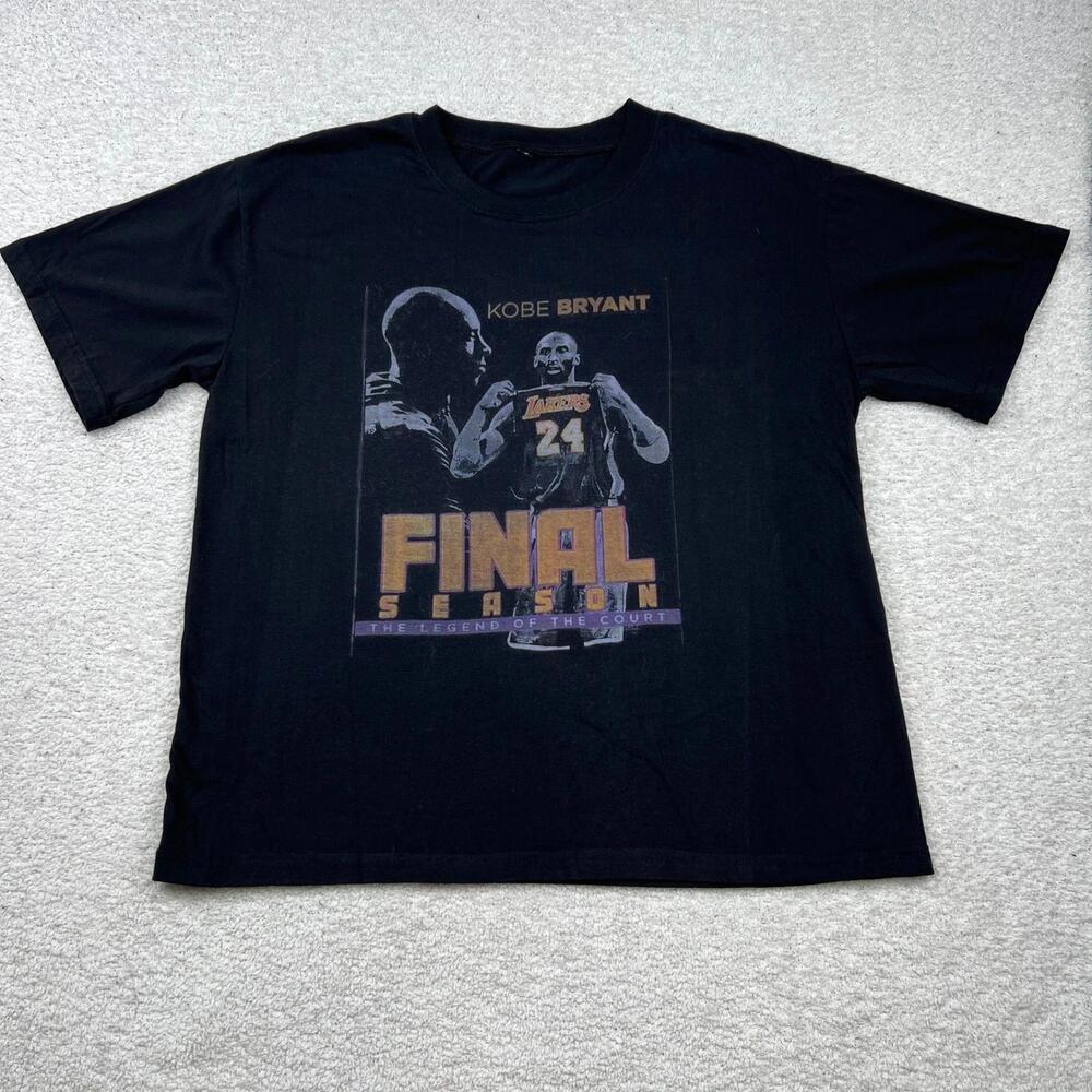Kobe Bryant Final Season T Shirt Mens Xl Fits L 23X265 Lakers Mamba